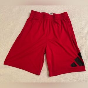 Adidas Youth Athletic Shorts Red | Size L (14/16) | Basketball / Training